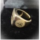Bronze IC XC NIKA Ring with ARCHON Symbol – WoodSweetWood Handcrafted bronze ring with IC XC NIKA and ARCHON engraving