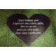 memorial sgn photo, on slate, for tomb, memorial black slate photo and sign, heart circle,tourism, greece Black slate sign