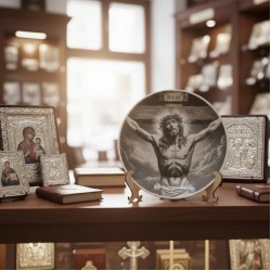  image of Jesus on plate