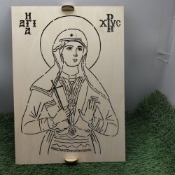 Wooden plate with image of a Saint to use on memory cakes Wooden plate with image of a Saint to use on memory cakes