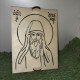 Wooden plate with image of a Saint to use on memory cakes