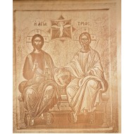 Agia Triada woden engraved image