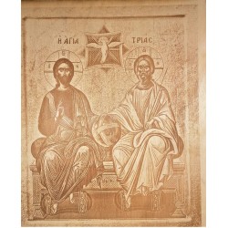 Agia Triada woden engraved image
