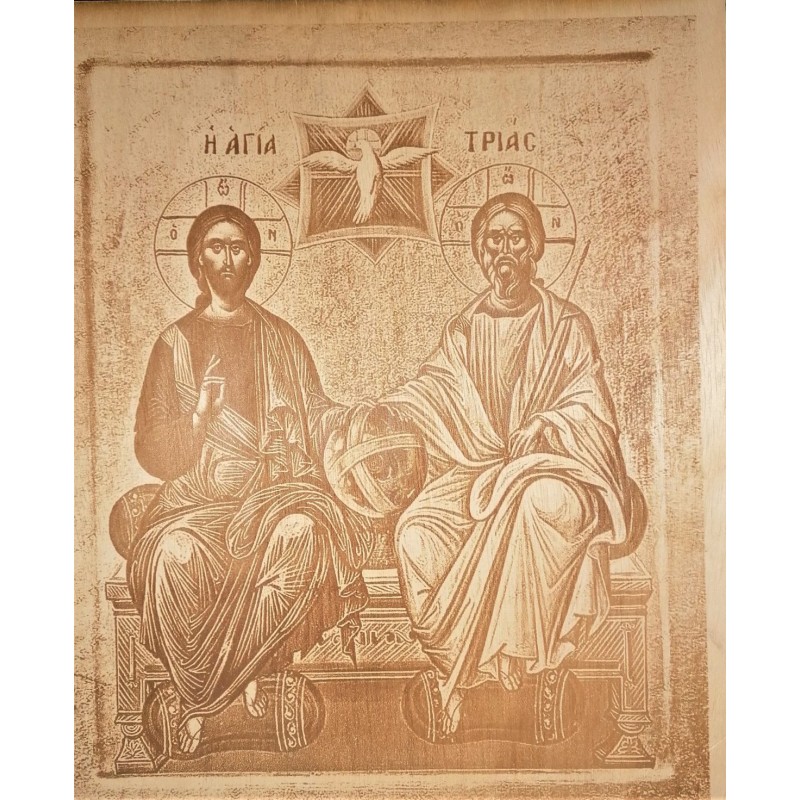 Agia Triada-laser engraved pyrography