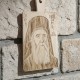 Agios Nektarios wooden photo engrave-dedication on wood