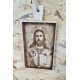 Jesus Christ wooden photo engrave-dedication on wood