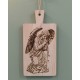 Angel praying  wooden photo engrave-dedication on wood