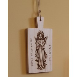 Praying Angel image on cutting board|Ν2 Praying Angel image on cutting board|Ν2