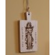 Angel praying  wooden photo engrave-dedication on wood