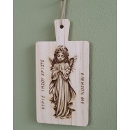 Praying Angel image on cutting board|Ν2