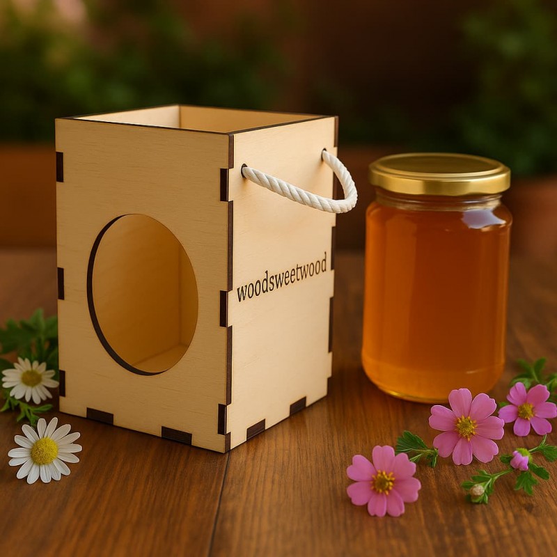 ΗΟΝΕΥ  WOODEN CASE 8 by birch wood