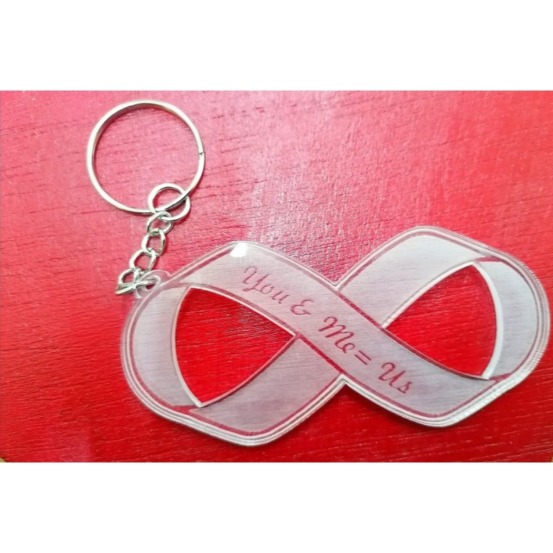 Keychain plexy glass forever", Plexyglass keychain, personal gifts ,tourismos ellada Keychain plexy glass forever"