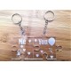 Keychain plexy glass   Me and you