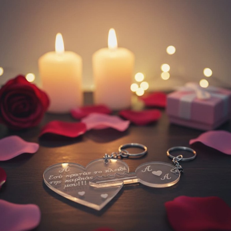 Keychain plexy glass    You hold my key of my heart