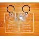 Keychain plexy glass   "you wil forever be my always