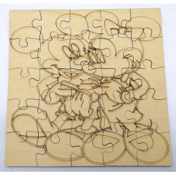 Mickey and Mini wooden puzzle