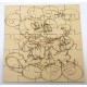 Mickey and Mini wooden puzzle