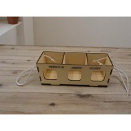 Trible honey wood box Trible honey wood box