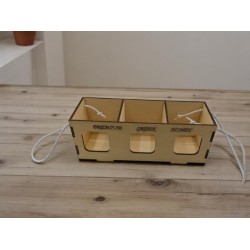 Trible  honey wood box