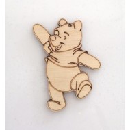 Winnie wooden keychain
