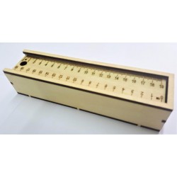 Wood pencil case ruler