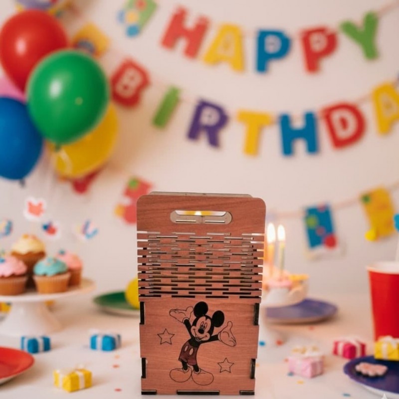 Wooden box Mickey by carbon wood