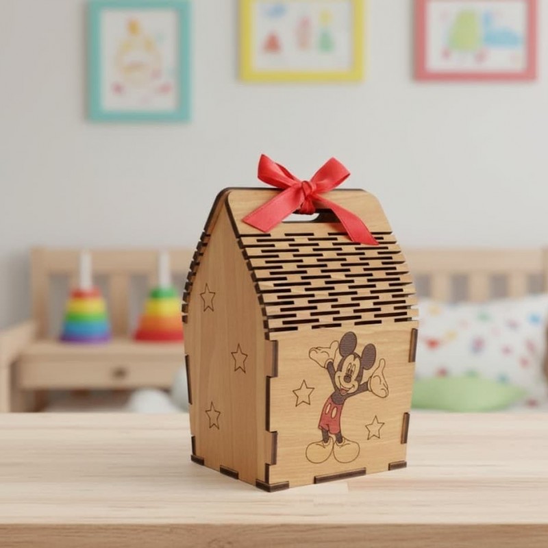 Wooden box Mickey by carbon wood