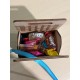 Wooden box engraved cartoon