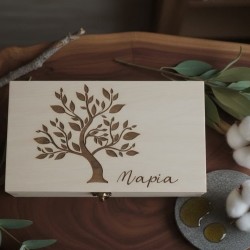 wooden box tree of life
