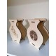 Wooden flower vase