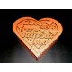Wooden heart box