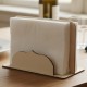 wooden birch holder salt pepper and napkins with engrave Wooden holder for salt pepper and napinks with engrave