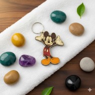 Wooden keychain Mickey