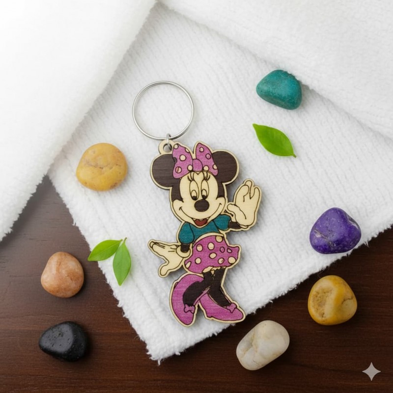 Wooden keychain Mini by birch wood