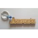 Wooden keychain with name , easy and low cost gifts for personal and profecional use 