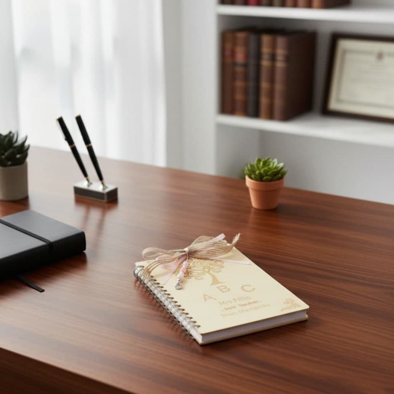 Wooden note book-school gift