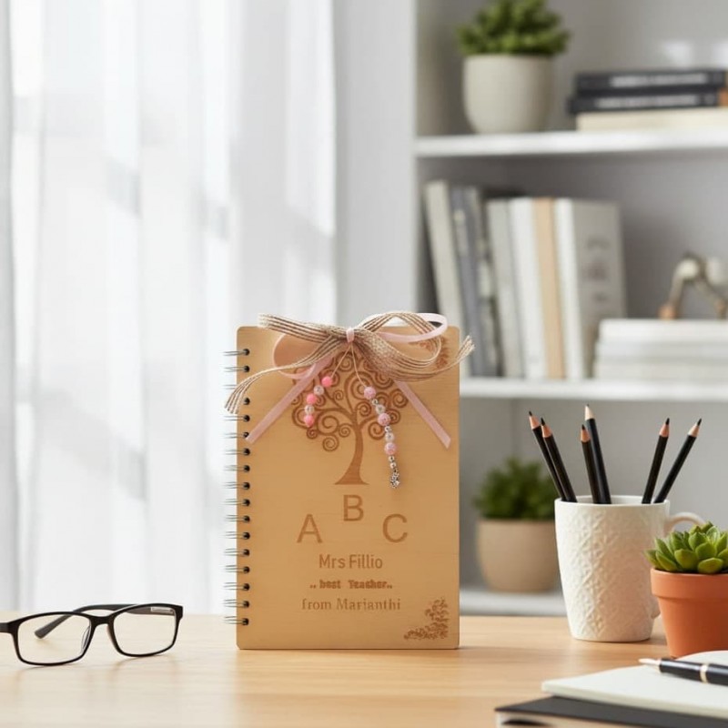 Wooden note book-school gift