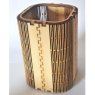 Wooden pencil open box