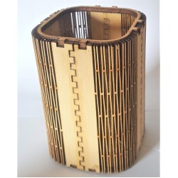 Wooden pencil open box