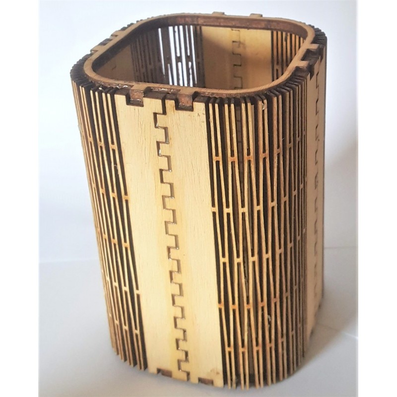 Wooden pencil open box
