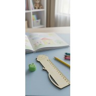 Wooden rulers with monkey