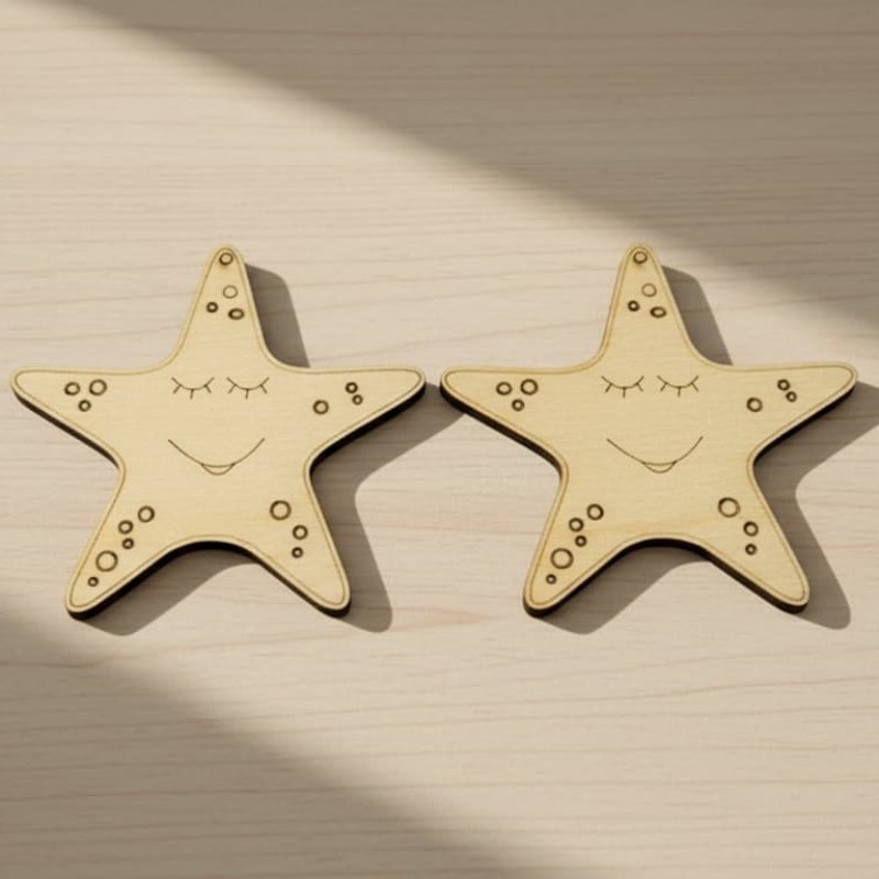 Wooden Sea star, wooden crafts, marriage gifts, tourism gifts Wooden sea star by birch