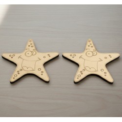 Wooden Sea star 2 Wooden Sea star 2