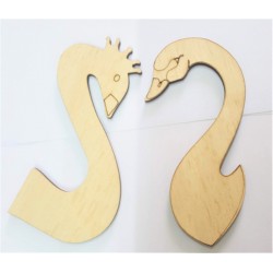 Wooden swan neck