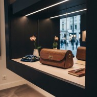 WOODEN BAG MINOR BROWN WOODEN BAG MINOR BROWN