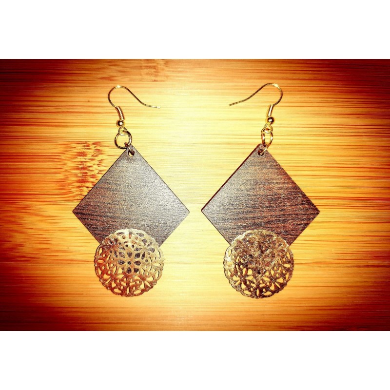 Wooden earrings