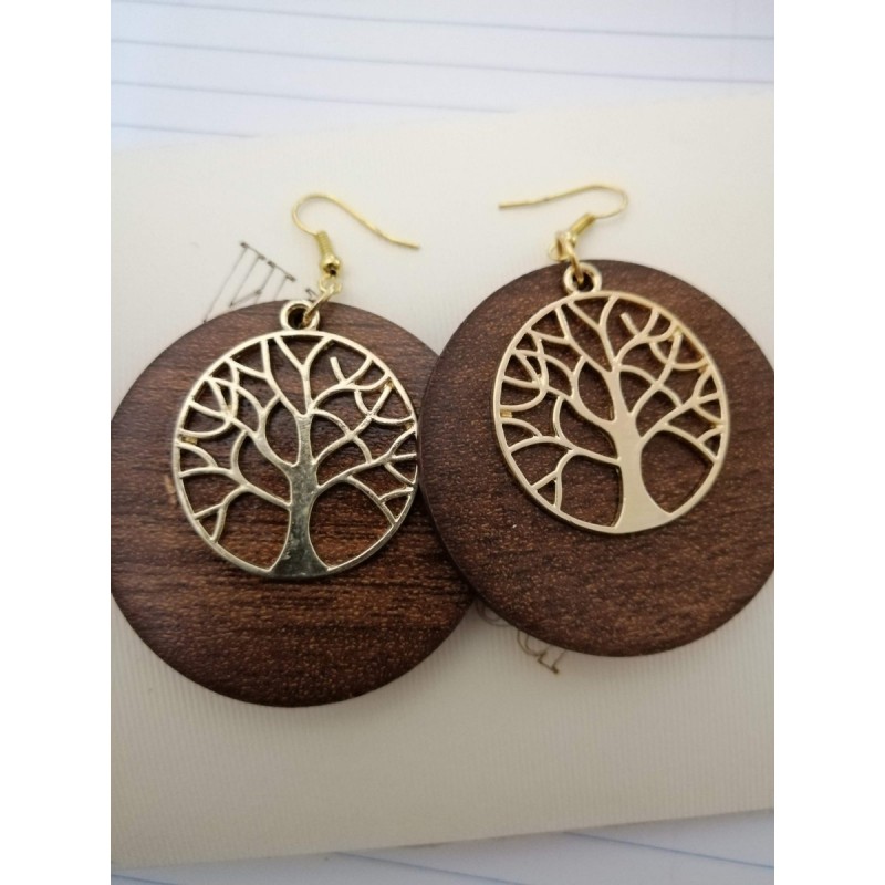 Wooden earrings