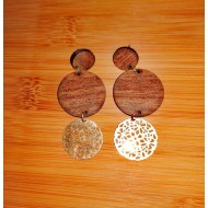 Wooden earrings