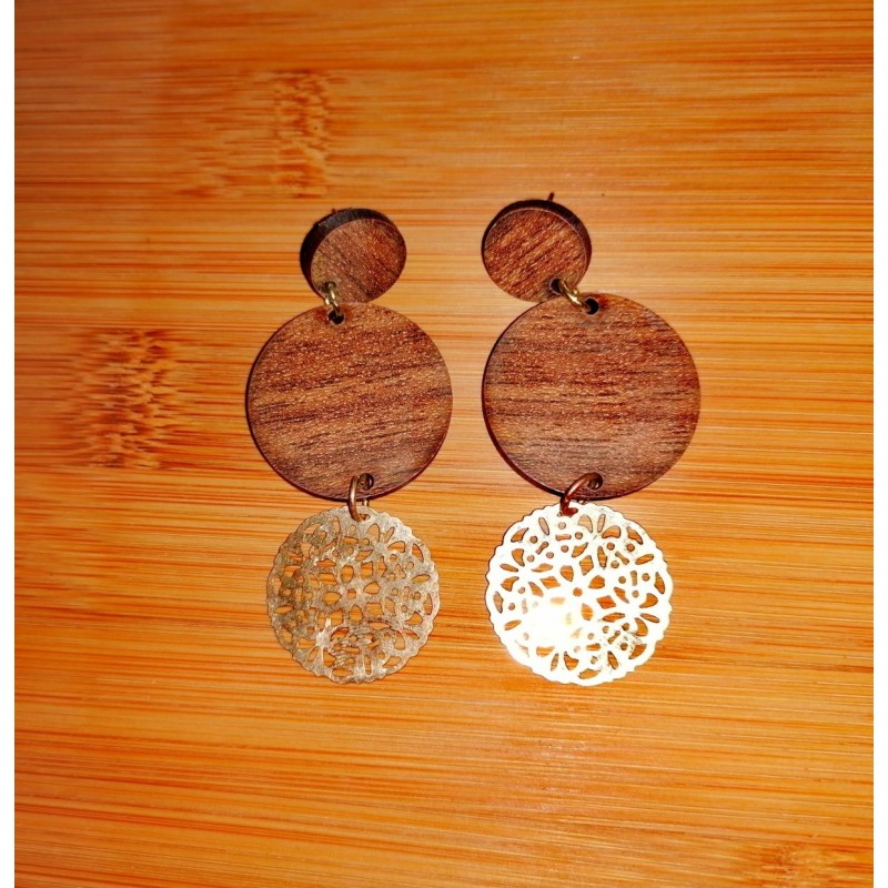 Wooden earrings