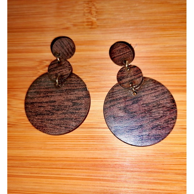 Wooden earrings